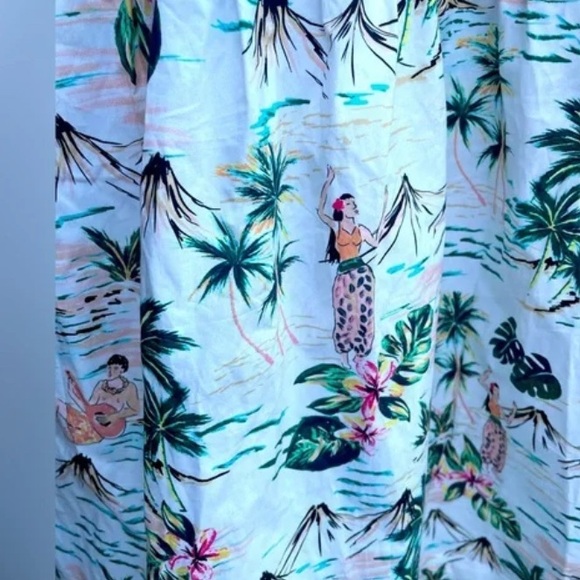 Classic Prep Rowayton, Ct Colorful Summer  Hula Hawaii print Dress size 5 - Picture 3 of 10